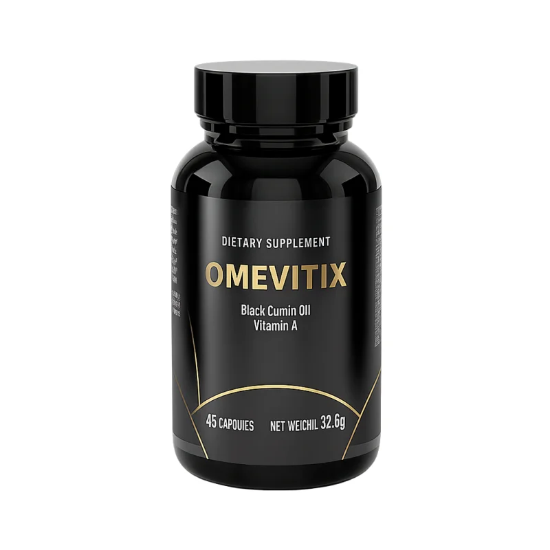 Omevitix — bočica s 45 mekih kapsula, ulje crnog kima i vitamin A